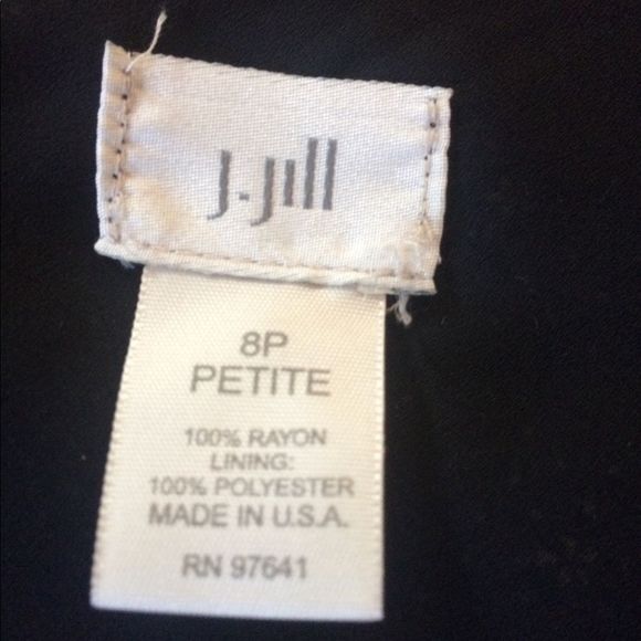 J.Jill black sheer rayon dress - Picture 7 of 8